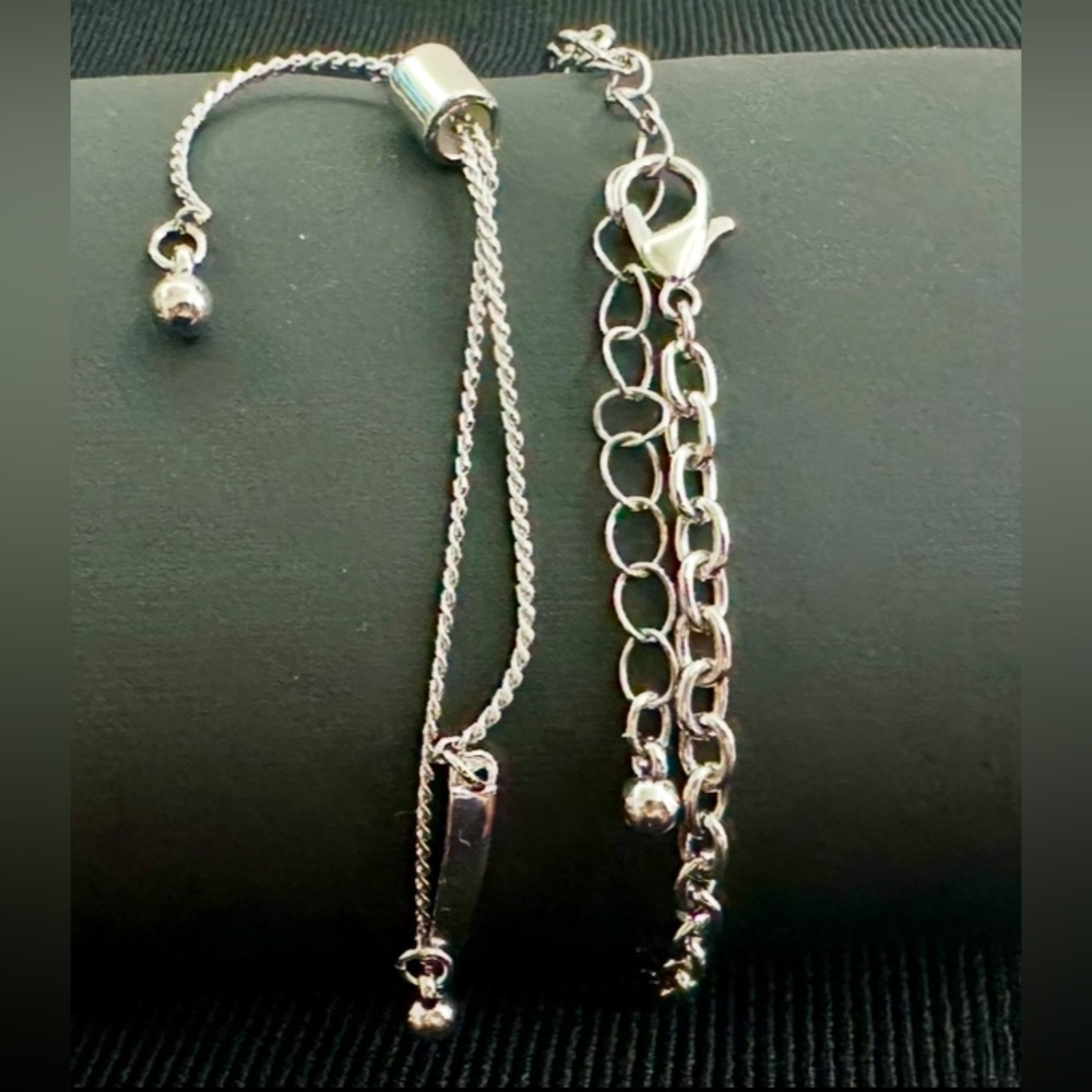 Silver Rhinestone Bracelet - Picture 4 of 6